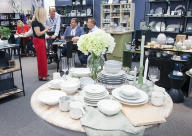 homeware trade show with homeware products on show